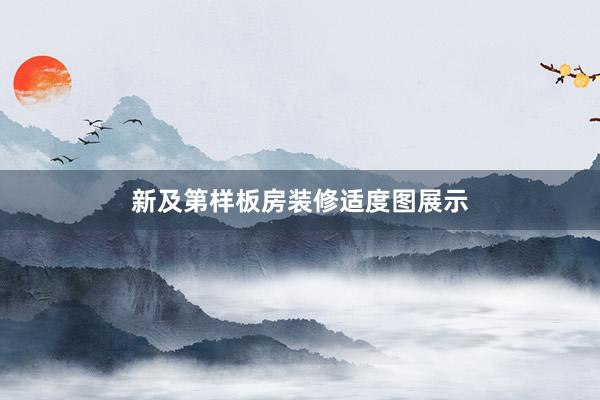 新及第样板房装修适度图展示